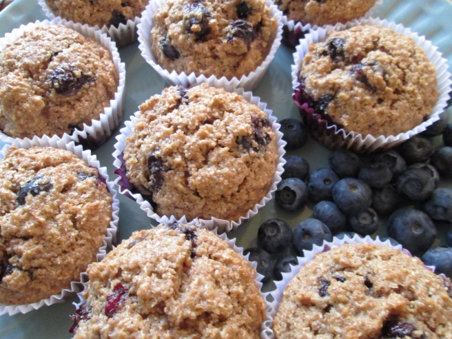 blueberry bran muffins